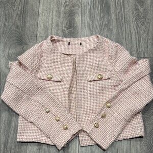 Stylish Pink blazer crop top  Jacket